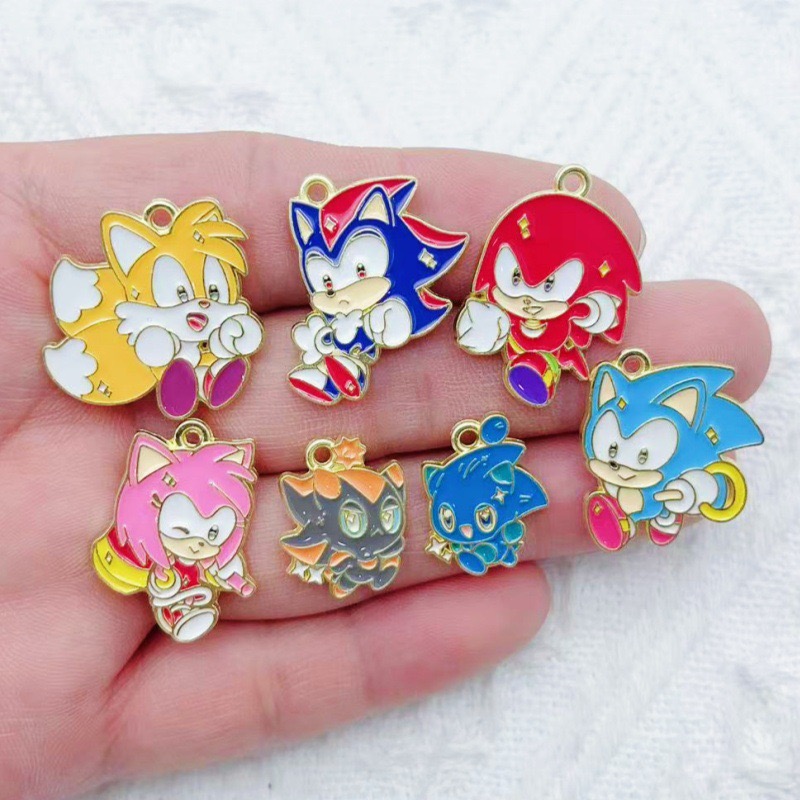 Jewelry Making Jewelry - 10 個漫画ヨーロッパとアメリカのウサギのジュエリーアクセサリー DIY ドリップオイル合金ペンダントジュエリーキーホルダー