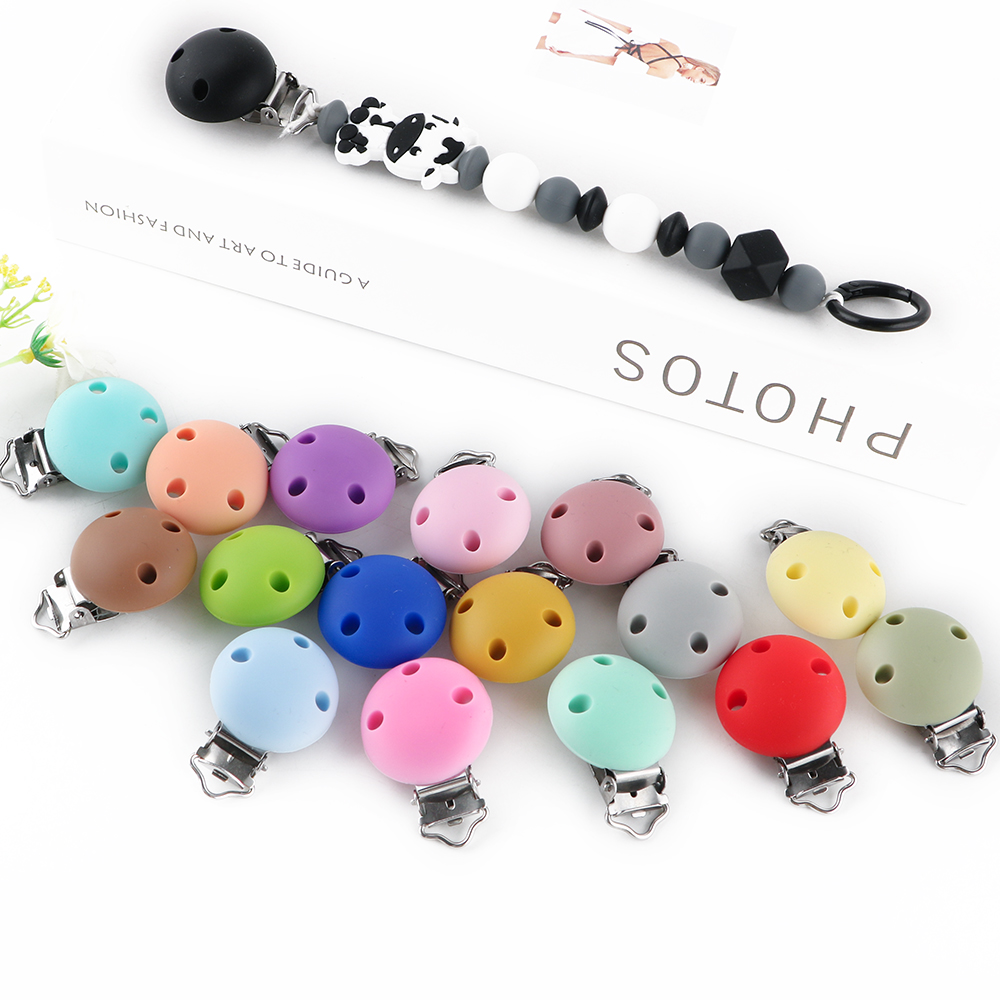 Jewelry Making For Dummies - Kovict 4個入り 30mm 丸型シリコンクリップ ダミーホルダー シリコンクリップ