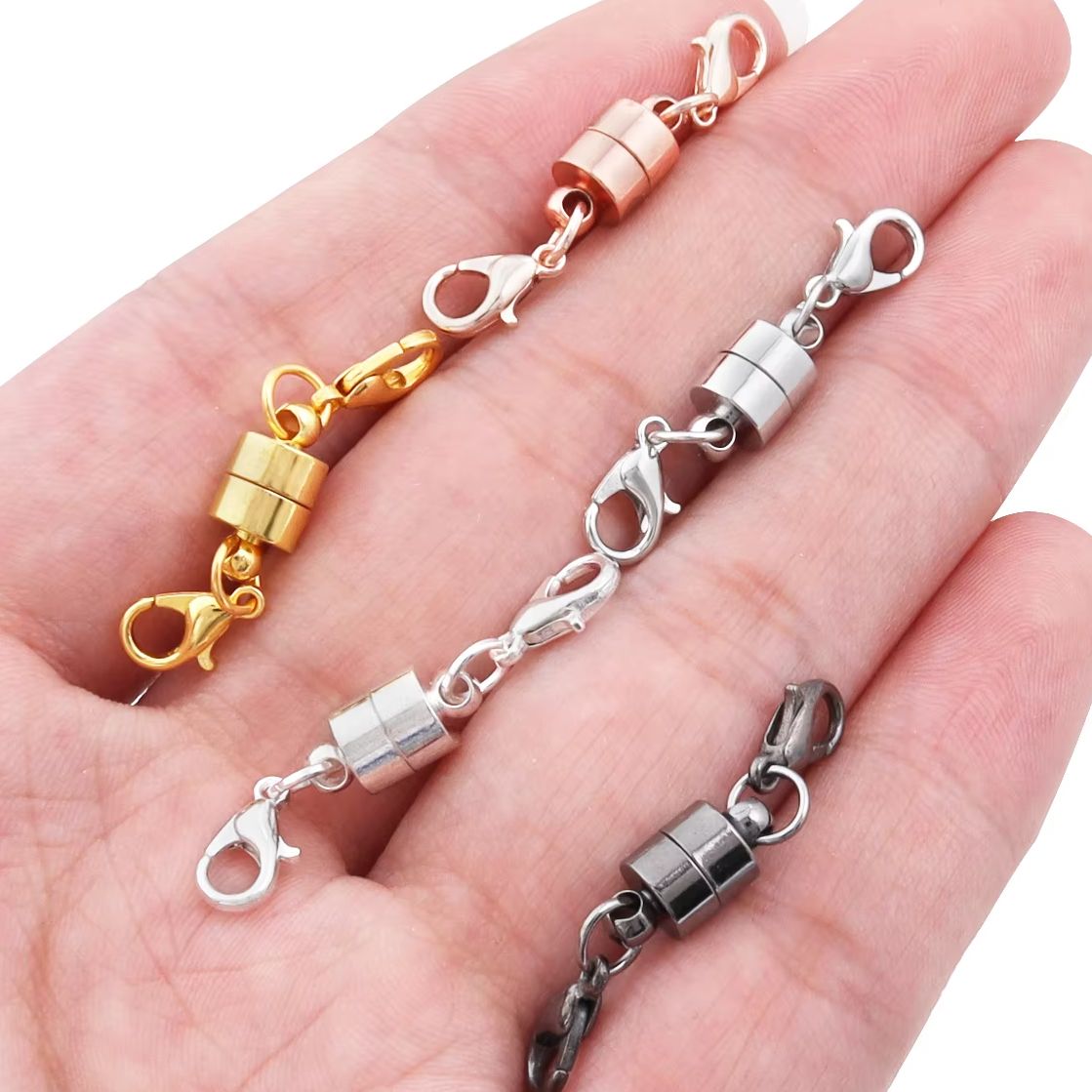 Jewelry Making School - 5 セット/ロット磁気クラスプロブスタークラスプジュエリー作成 DIY ブレスレットネックレスマグネットクラスプコネクタバックルファスナー