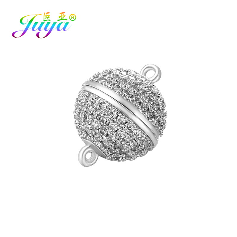 Jewelry Making School - Juya-女性のための手作りのビーズジュエリーの発見、磁気クラスプとフック、クリスタルパール、ブレスレットとネックレス作り、強力、4サイズ