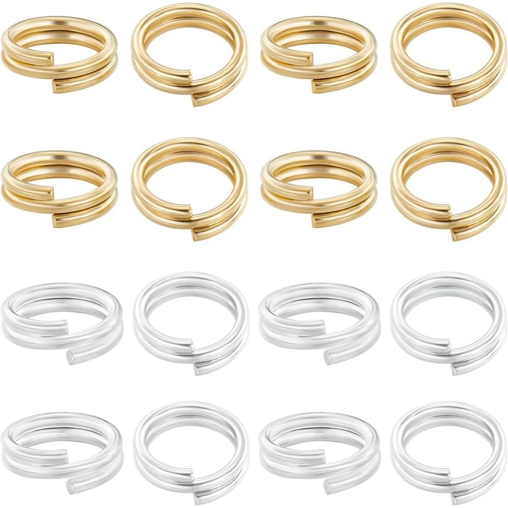 Jewelry Making Jump Rings - 1 ボックス 80 個分割ジャンプリング 24K ゴールドと