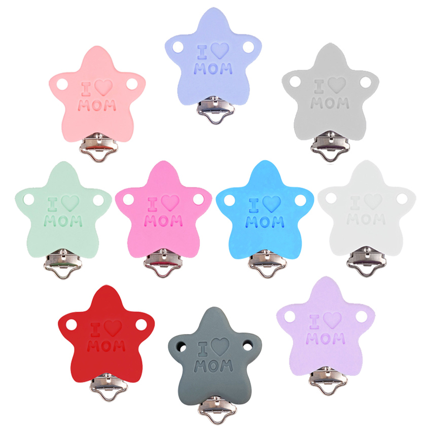 Jewelry Making For Dummies - Sutoyuen 3 ピース/ロットアイラブママシリコーンおしゃぶりクリップダミーブラケットホルダー DIY 手芸アクセサリージュエリー作成用