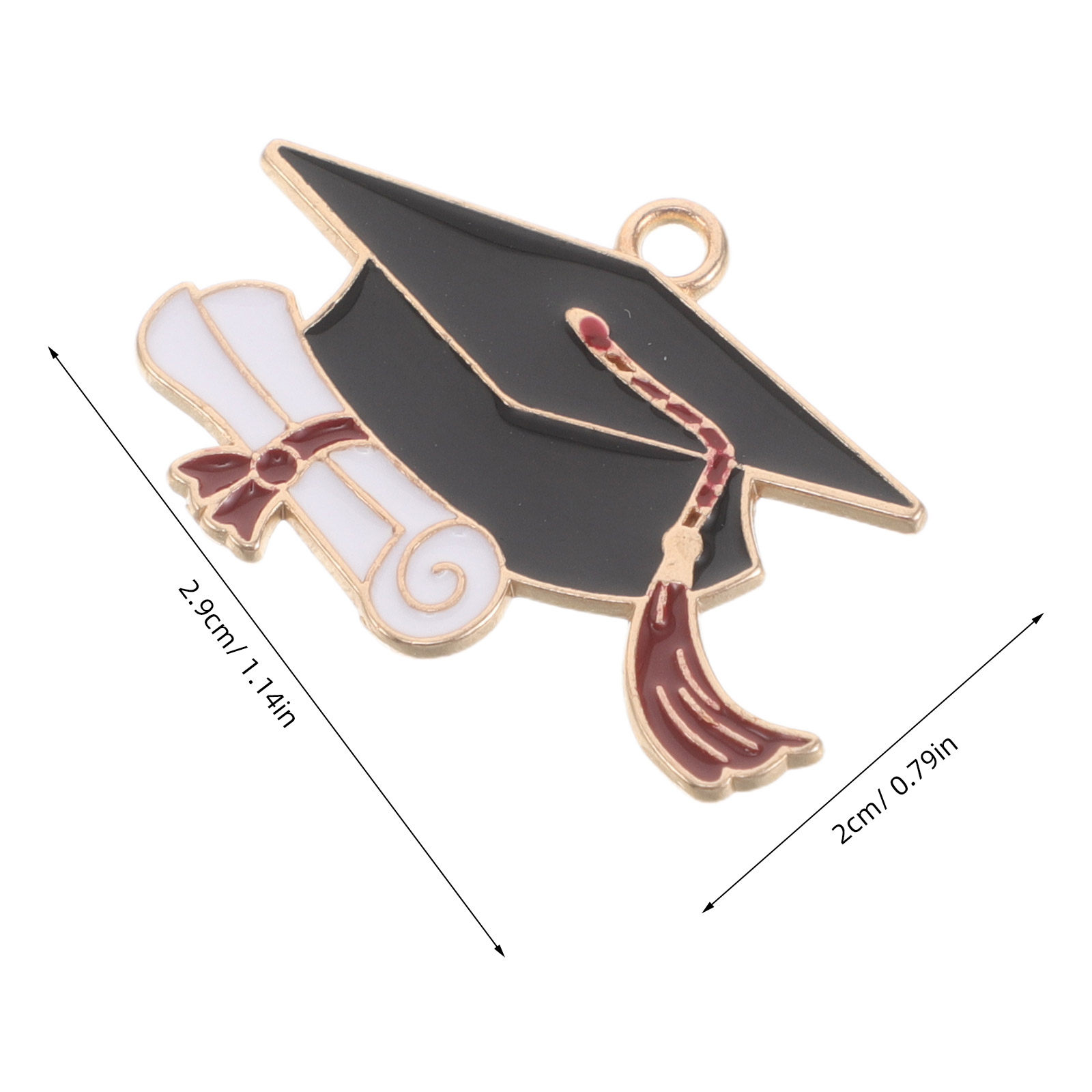 50個入り合金製卒業キャップチャーム、卒業証書ペンダント、D - Jewelry Making Diploma のレビューと価格