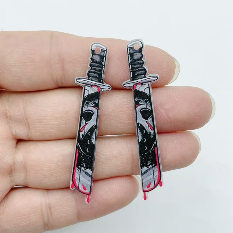 アクリル製ジュエリー10個 ハロウィンペンダント DIYイヤ - Jewelry Making Jewelry のレビューと価格