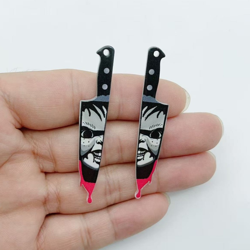 アクリル製ジュエリー10個 ハロウィンペンダント DIYイヤ - Jewelry Making Jewelry のレビューと価格