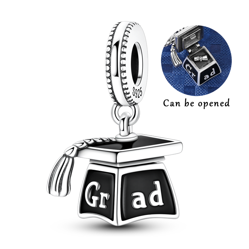卒業生キャップチャーム 925 スターリングシルバーオリジナ - Jewelry Making Diploma のレビューと価格
