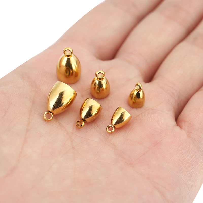 10個入りPVD加工ステンレス製留め金具、革紐用フック（5、 - Jewelry Making School のレビューと価格