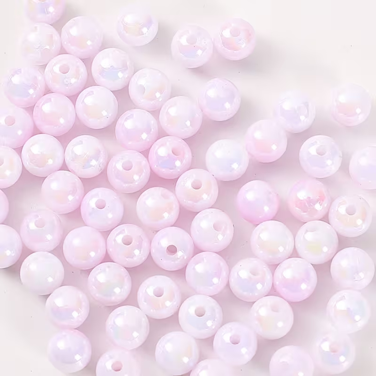 8mm 100個入り ピンク 可愛くて美しい デュアルABカ - Jewelry Making For Couples のレビューと価格