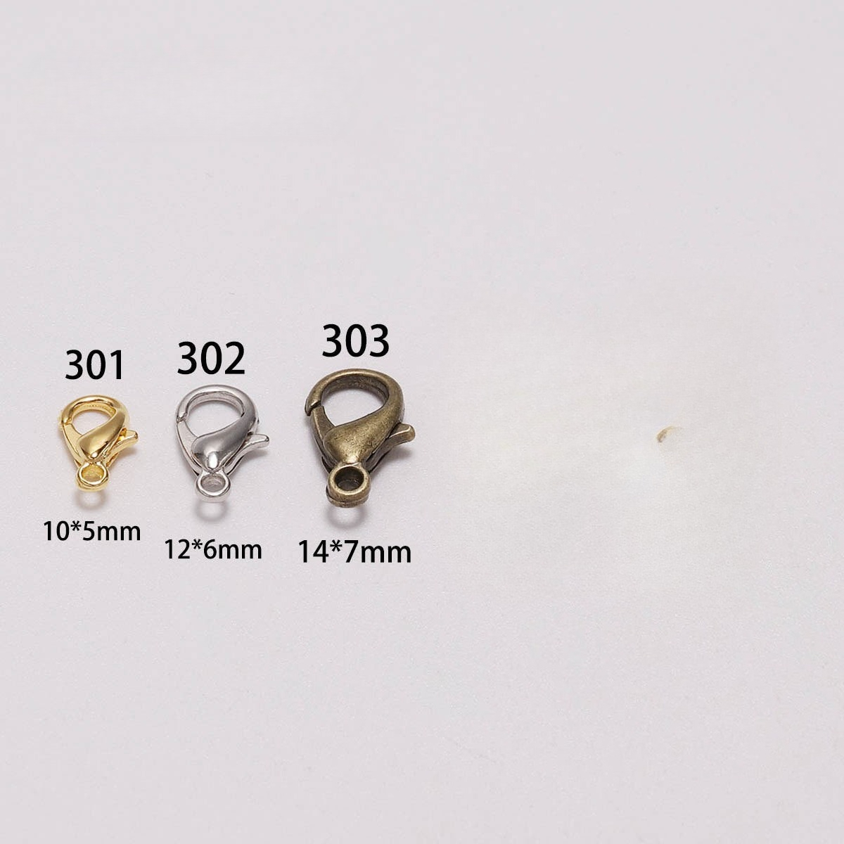 100個入り 9mm 12mm 14mm 亜鉛合金ロブスター - Jewelry Making School のレビューと価格