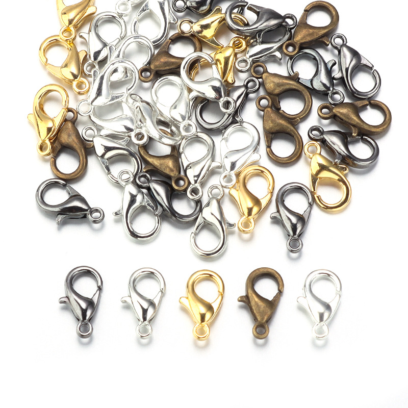 100個入り 9mm 12mm 14mm 亜鉛合金ロブスター - Jewelry Making School のレビューと価格