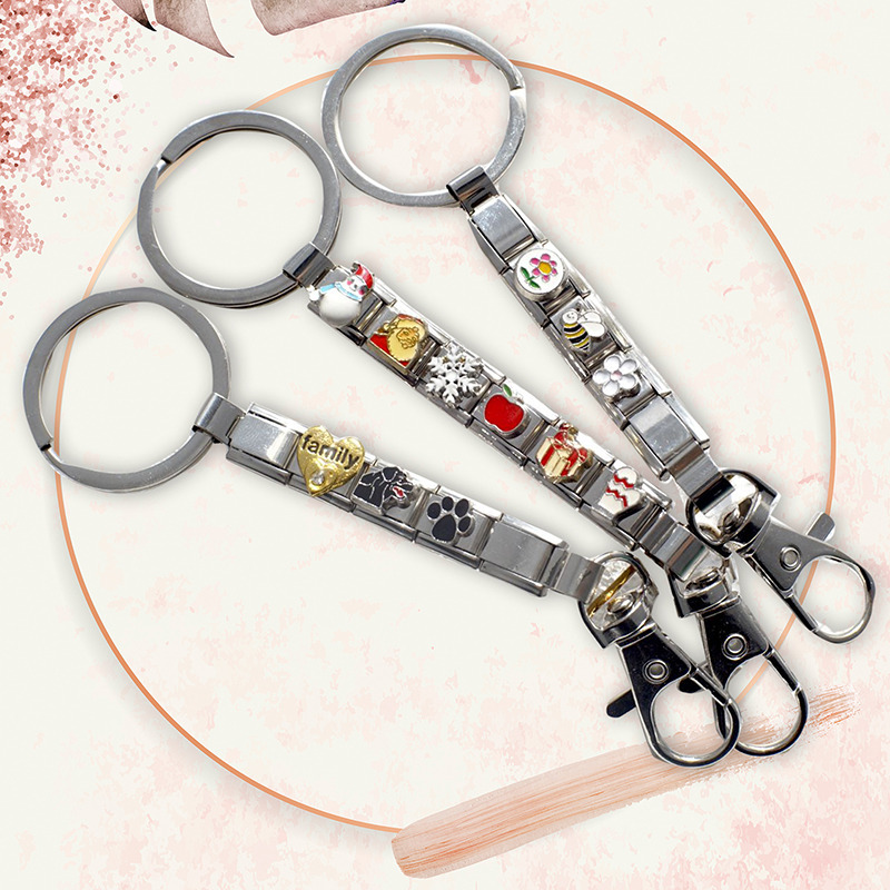 ステンレス鋼イタリアンチャームリンクキーチェーン 9 ミリメ - Jewelry Making For Couples のレビューと価格