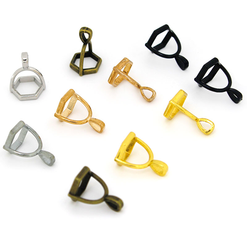 20 個六角形の宝石キャップ天然石クリスタル柱ペンダントキャ - Jewelry Making School のレビューと価格