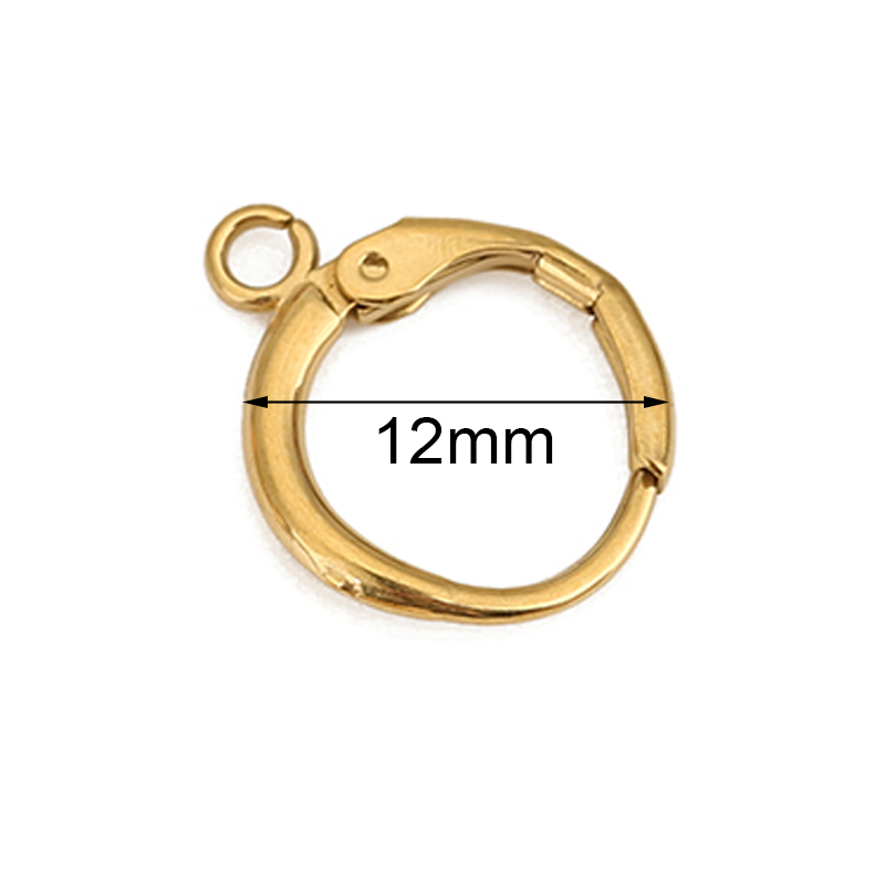 10 個 PVD ​​色褪せないステンレス鋼のイヤリングフッ - Jewelry Making School のレビューと価格