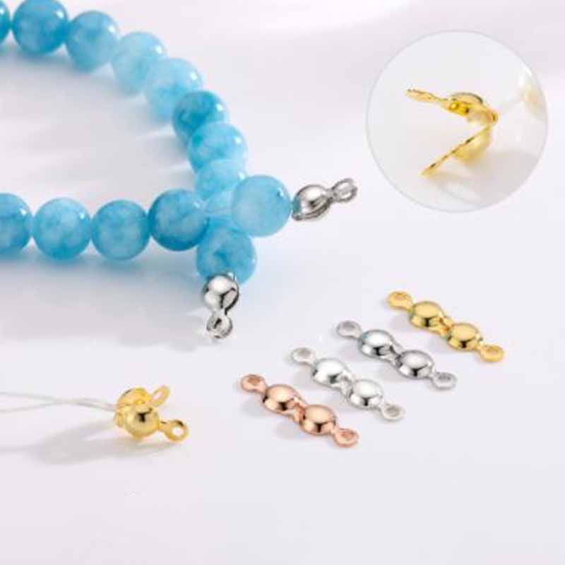4個入り 本物の純銀925製 クロージャーエンドビーズ クラ - Jewelry Making School のレビューと価格