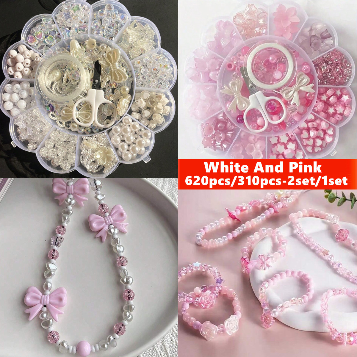 2セット/1セット 13グリッドアクリルフラワーボックスビー - Jewelry Making Box のレビューと価格