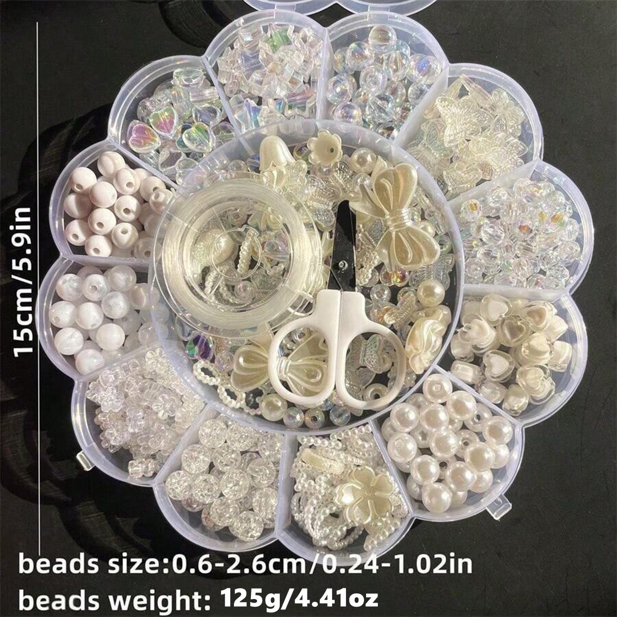 2セット/1セット 13グリッドアクリルフラワーボックスビー - Jewelry Making Box のレビューと価格