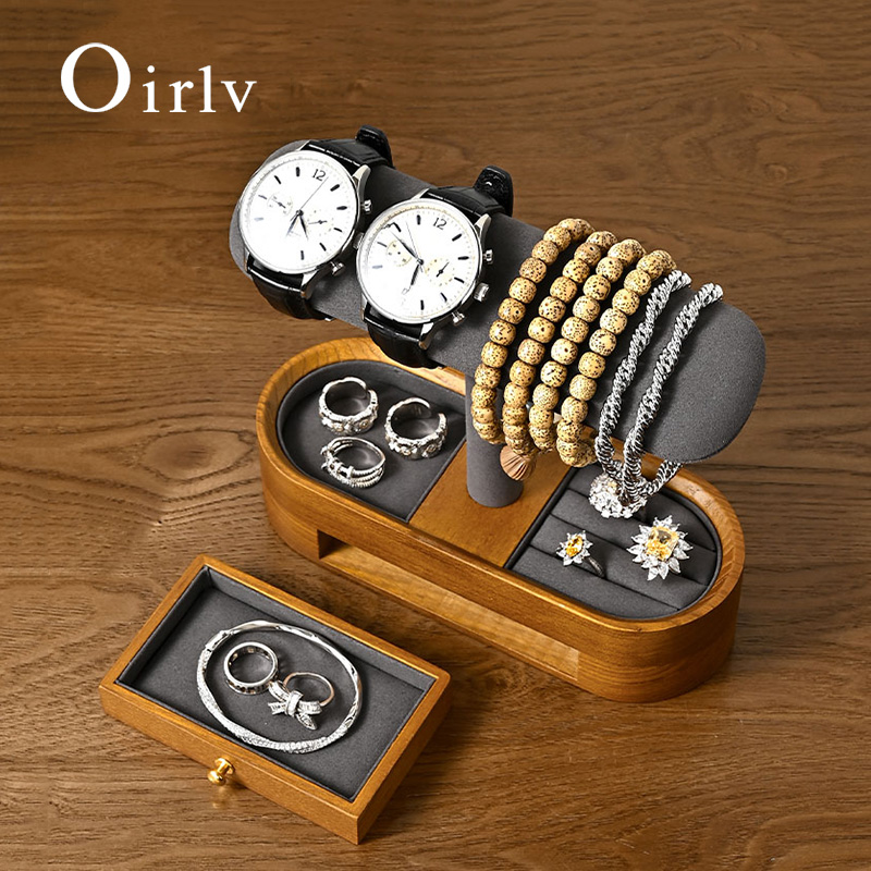Oirlv 無垢材時計オーガナイザー棚 T バー時計ホルダー - Jewelry Making Box のレビューと価格