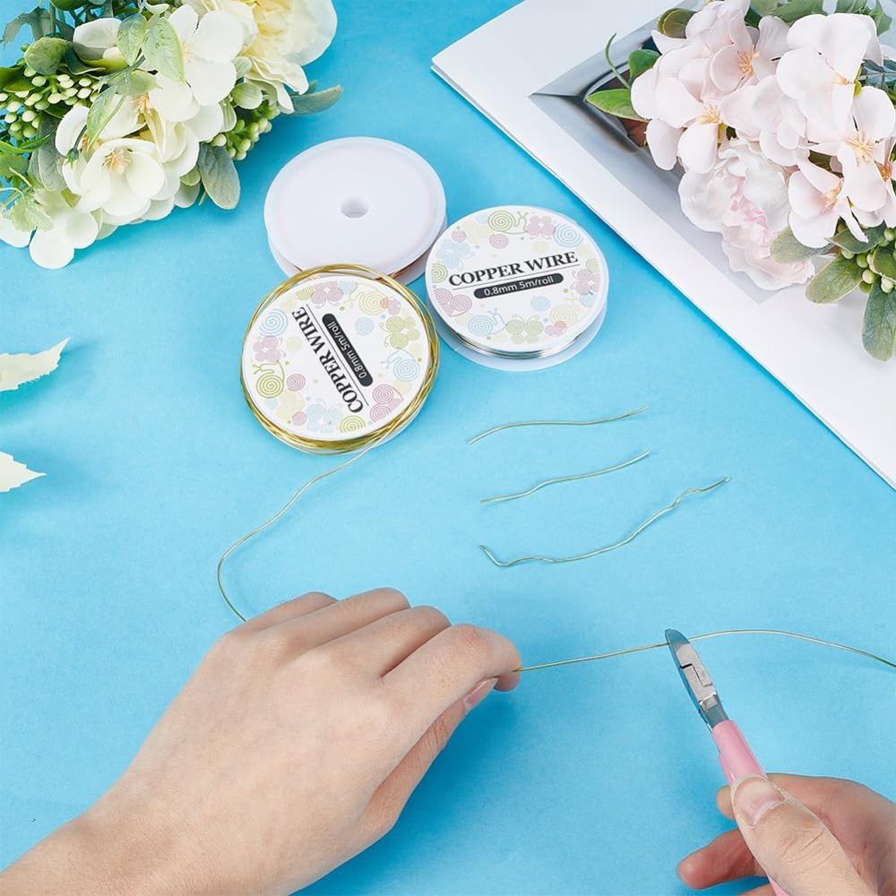 純銅ジュエリーワイヤー,クラフトキット,金と銀のワイヤー,裸 - Jewelry Making Gold Wire のレビューと価格