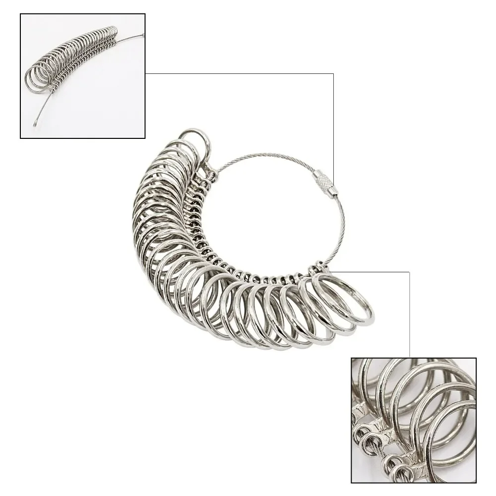 金属 HK/US/JP/UK/EU リングサイザーマンドレル - Jewelry Making Uk のレビューと価格