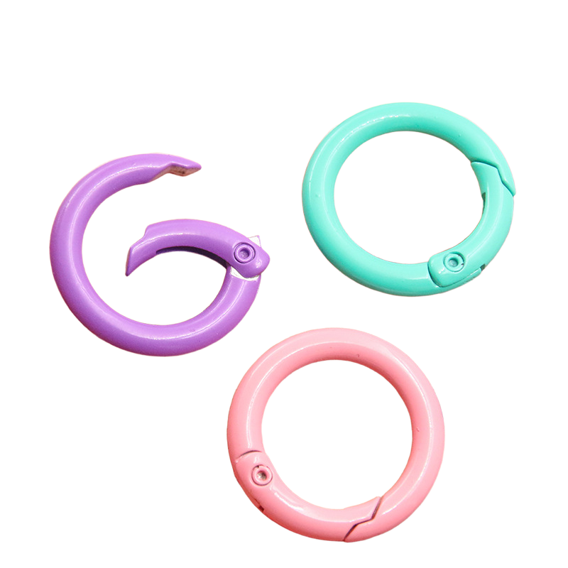 5-20 個カラフルな春 O リングラウンドカラビナキーリン - Jewelry Making Charms のレビューと価格