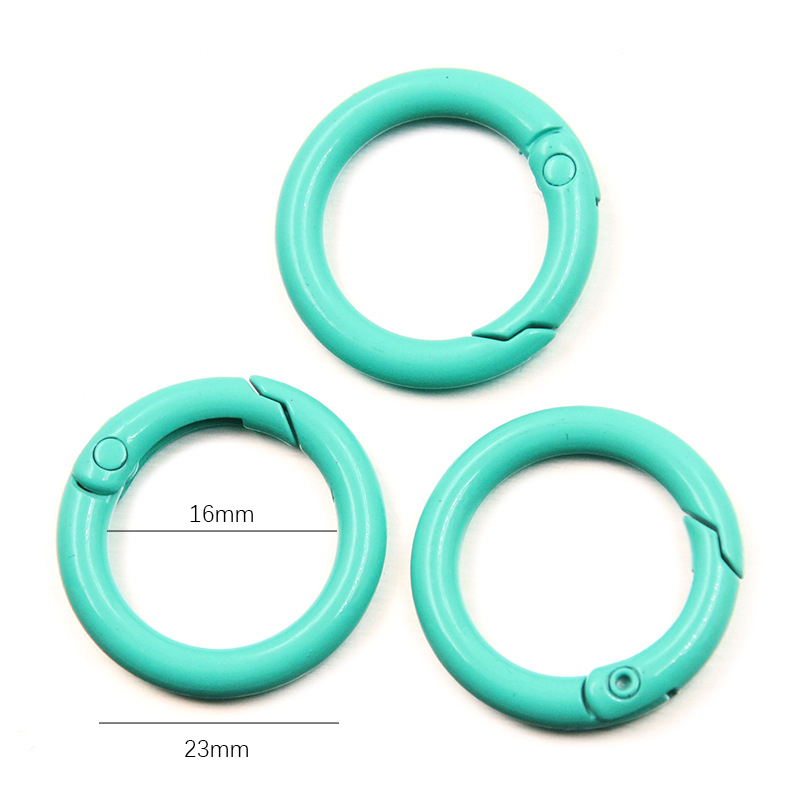 5-20 個カラフルな春 O リングラウンドカラビナキーリン - Jewelry Making Charms のレビューと価格
