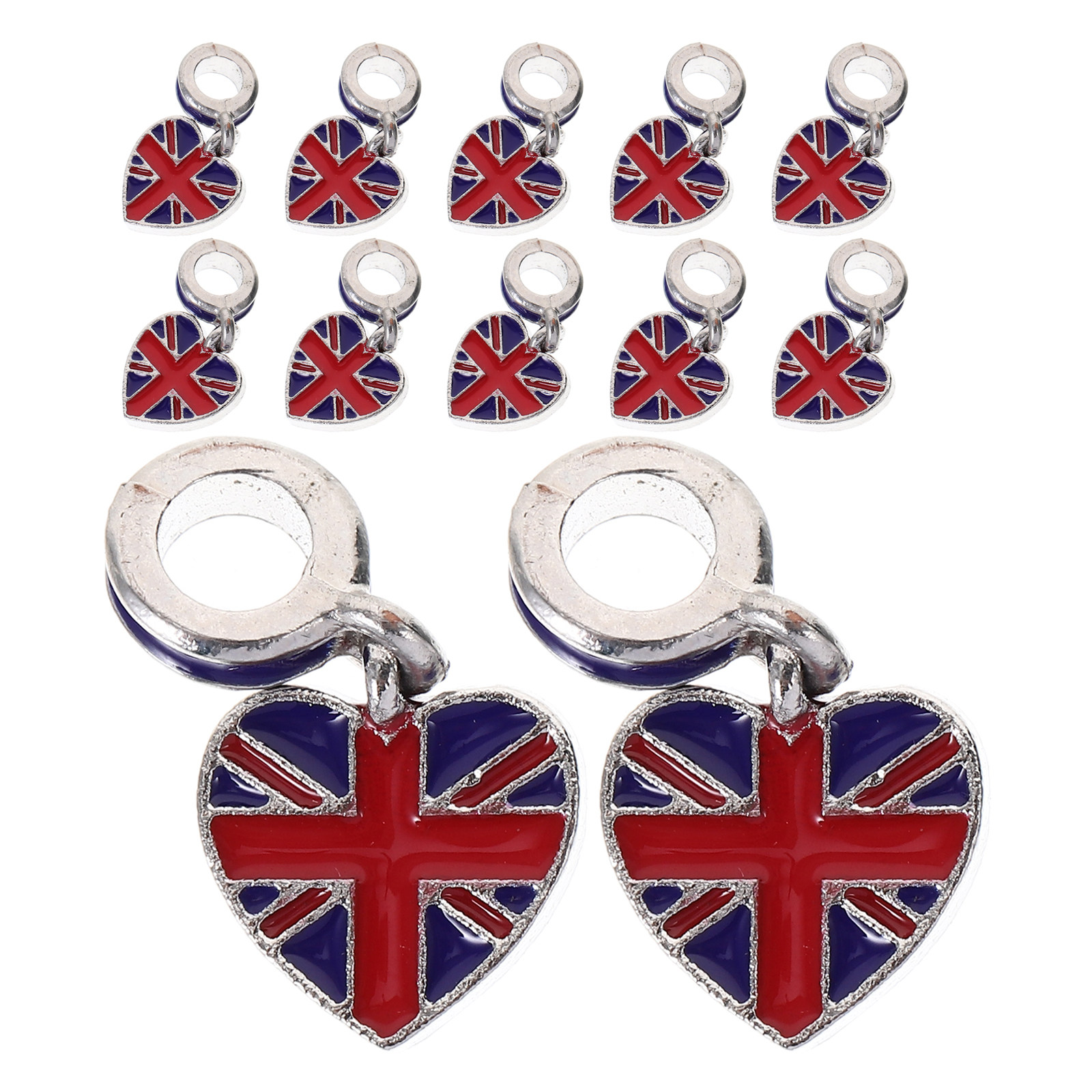 12個入りイギリス国旗チャーム、英国国旗ジュエリーチャーム、 - Jewelry Making Uk のレビューと価格