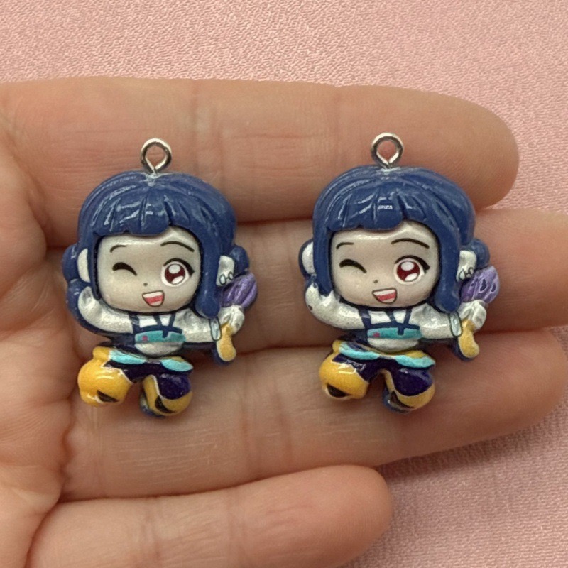 10個入り樹脂製漫画ペンダント、DIYジュエリー製作イヤリン - Jewelry Making Jewelry のレビューと価格