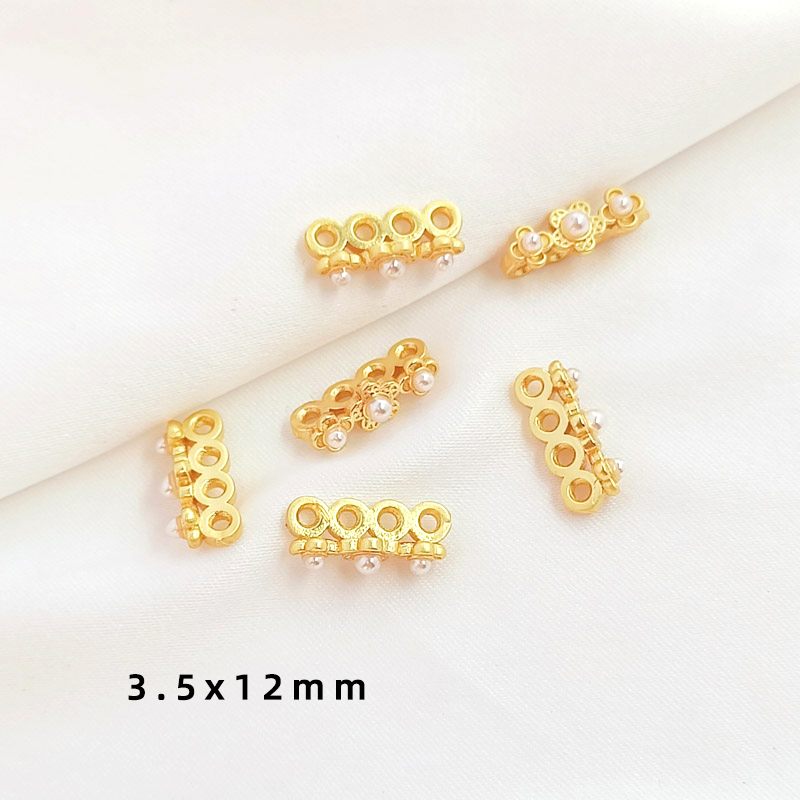 ジュエリー作り用の穴とバックル付きの5個のゴールドボール,ネ - Jewelry Making For Dummies のレビューと価格