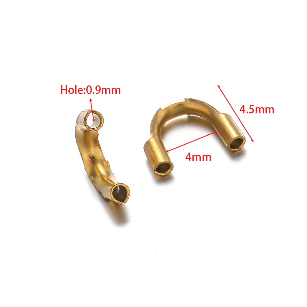 50 個ゴールドメッキステンレス鋼 U 字型接続バックルワイ - Jewelry Making Gold Wire のレビューと価格