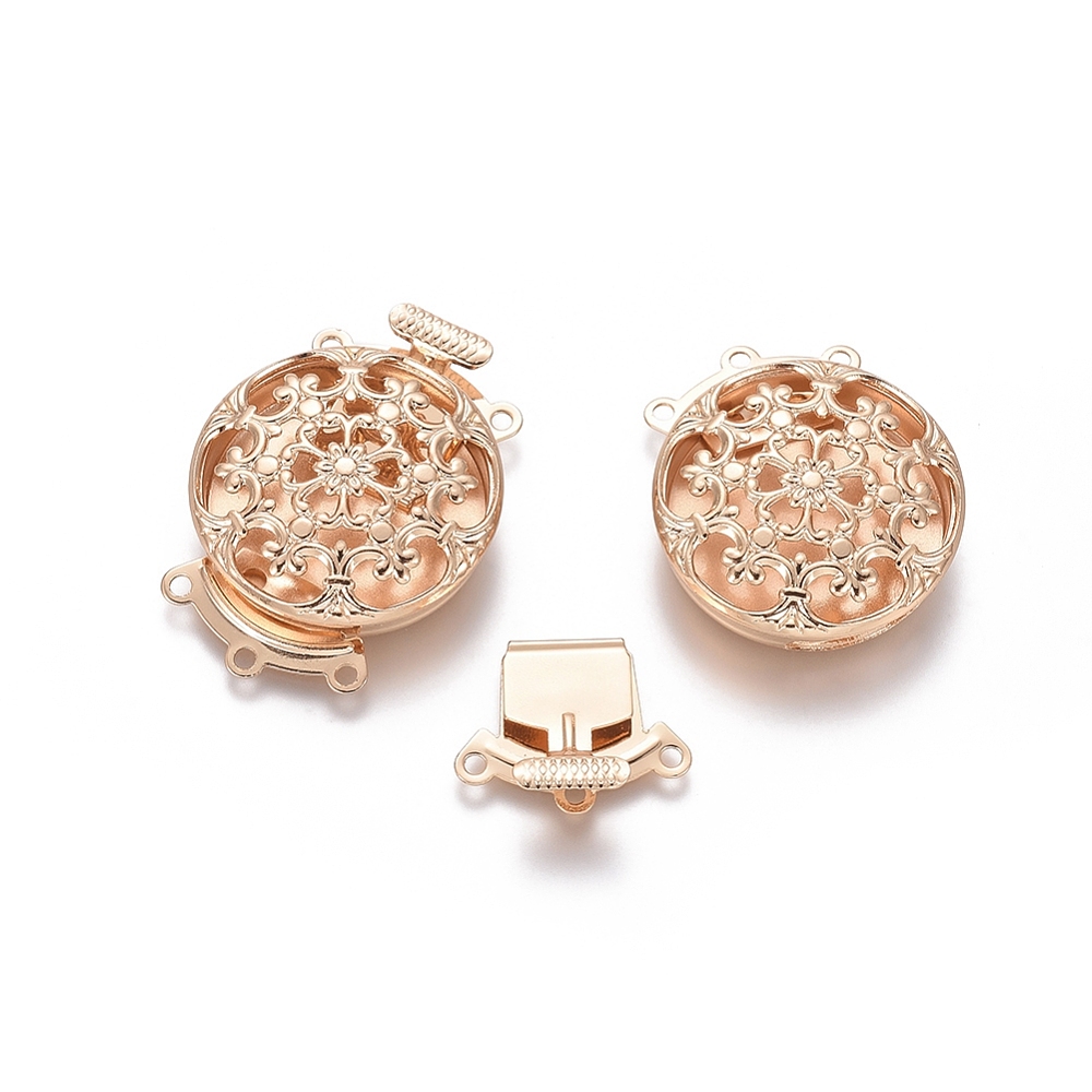 10セット真鍮フラワーマルチストランドボックスクラスプ、3ス - Jewelry Making Box のレビューと価格