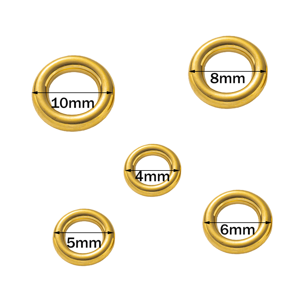 10 個ステンレス鋼ゴールド O リングシームレスリングバッ - Jewelry Making Jump Rings のレビューと価格