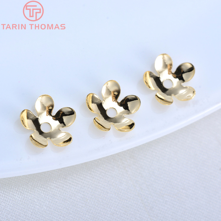(3176) 20 個 8.5 ミリメートル 24 18k  - Bead Cap Flower のレビューと価格
