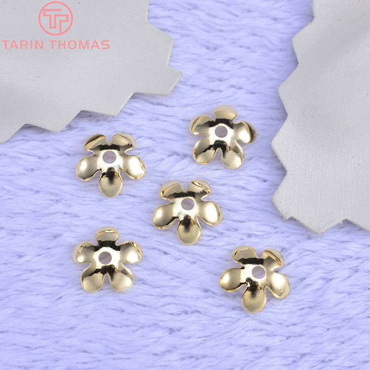 (3176) 20 個 8.5 ミリメートル 24 18k  - Bead Cap Flower のレビューと価格