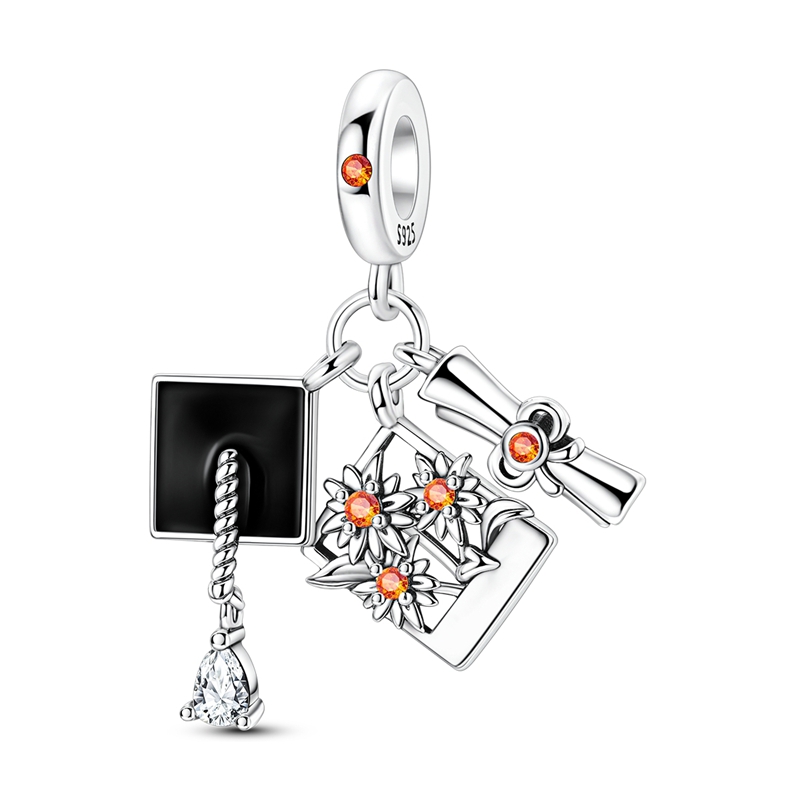 グラッドセットチャーム 925 スターリングシルバーオリジナ - Jewelry Making Diploma のレビューと価格
