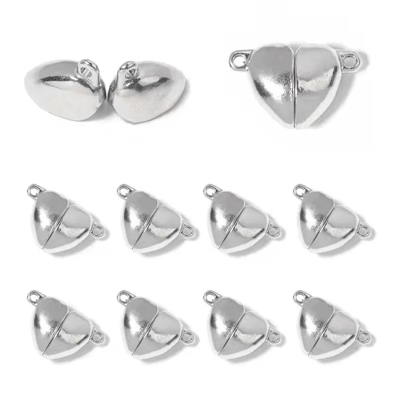 愛の心-磁気接続されたクラスプ,金属製の磁気チャーム,日曜大 - Jewelry Making For Couples のレビューと価格