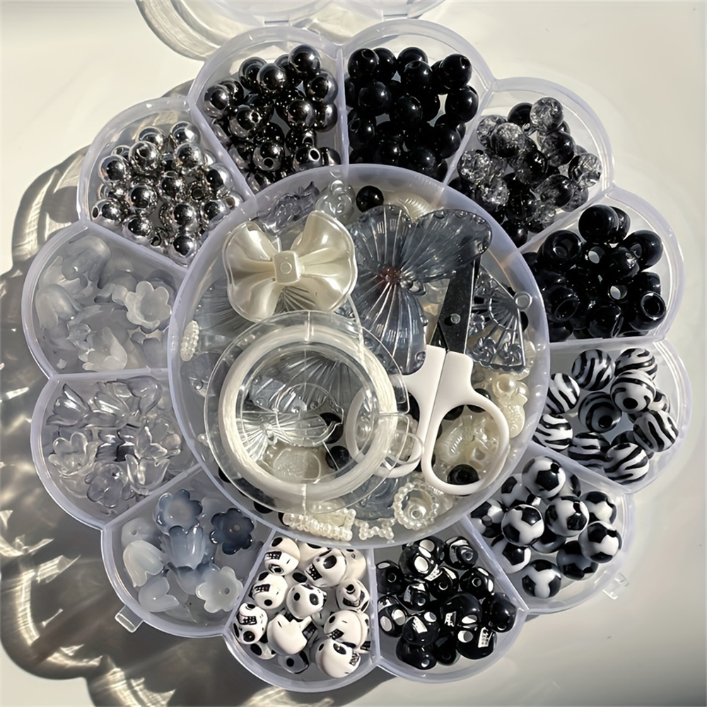 13グリッド 120g ランダムフラワーボックスビーズ アク - Jewelry Making Box のレビューと価格
