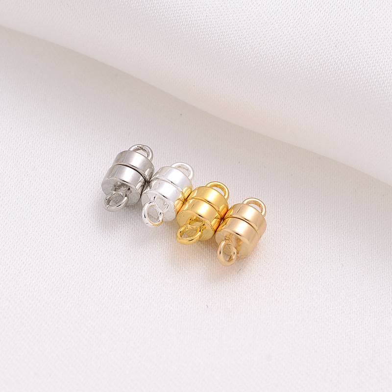 磁気クラスプ付きの丸いメタルビーズのセット,カップル用の5つ - Jewelry Making For Couples のレビューと価格