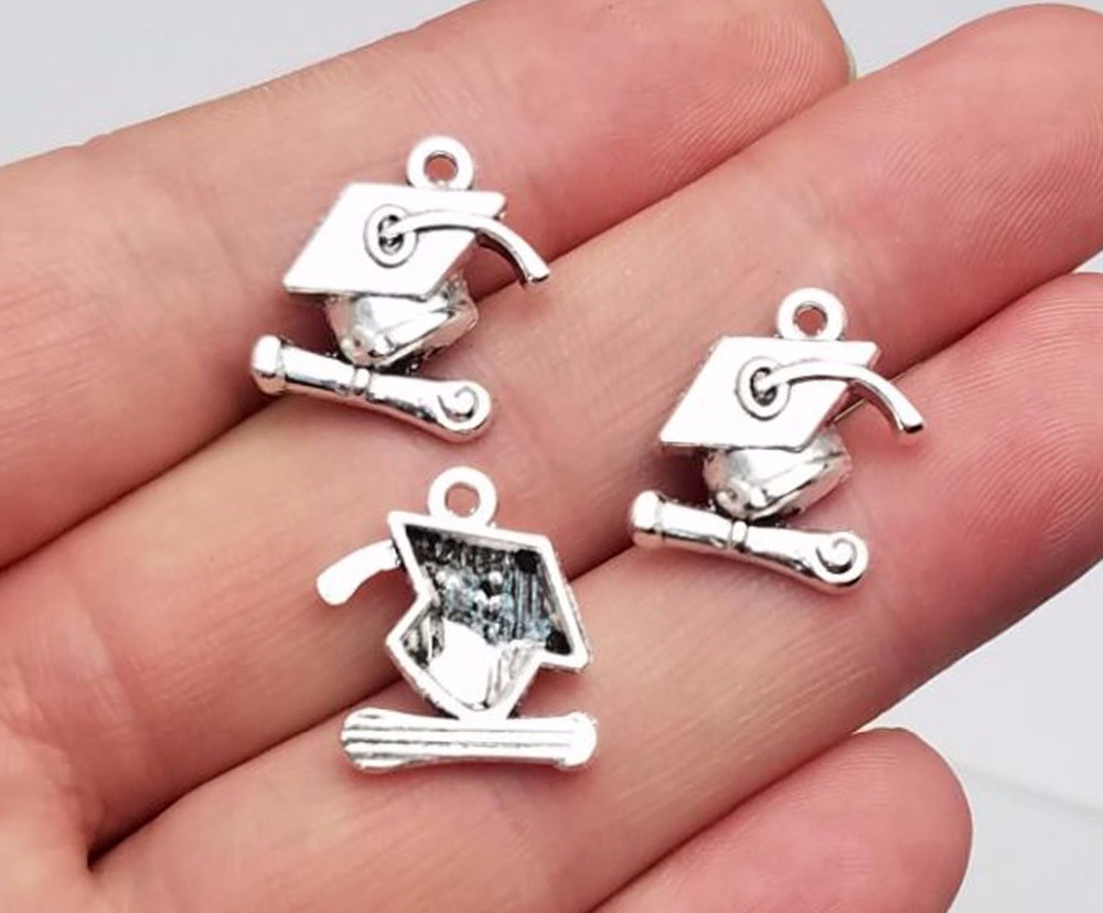 卒業証書用のアンティークシルバーメッキ,ジュエリー作成用品, - Jewelry Making Diploma のレビューと価格