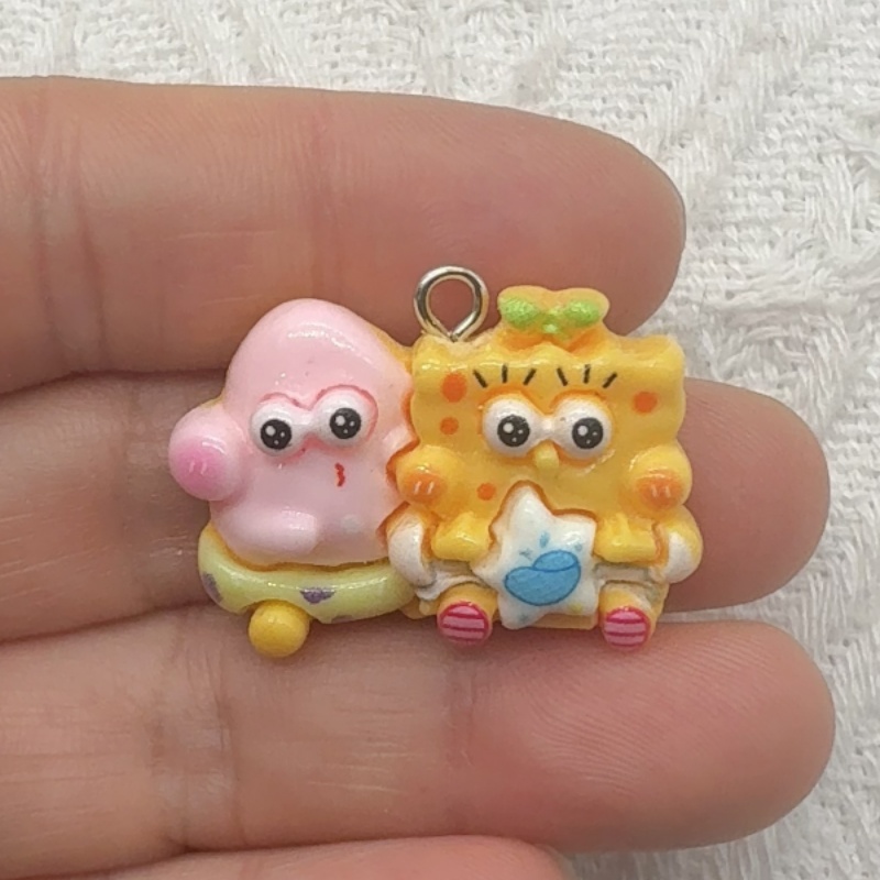 10個入り漫画風樹脂ペンダント、DIYジュエリー製作イヤリン - Jewelry Making Jewelry のレビューと価格