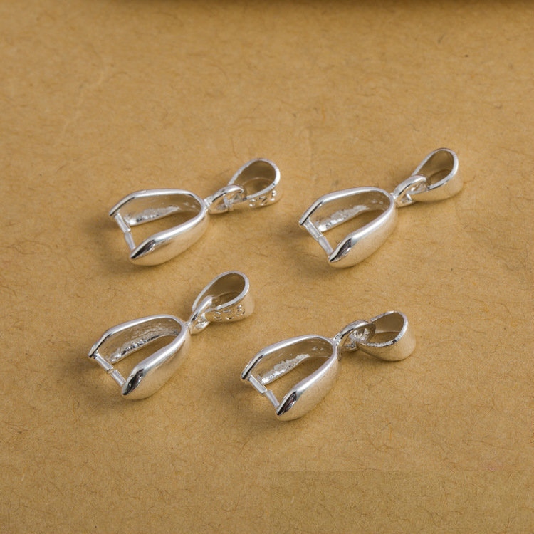 10 個 925 スターリングシルバーメッキ銅ペンダントピン - Jewelry Making School のレビューと価格