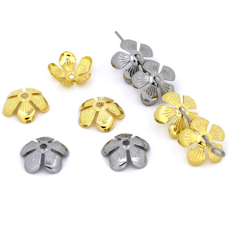 50 個 11 ミリメートルステンレス鋼フラワービーズキャッ - Bead Cap Flower のレビューと価格