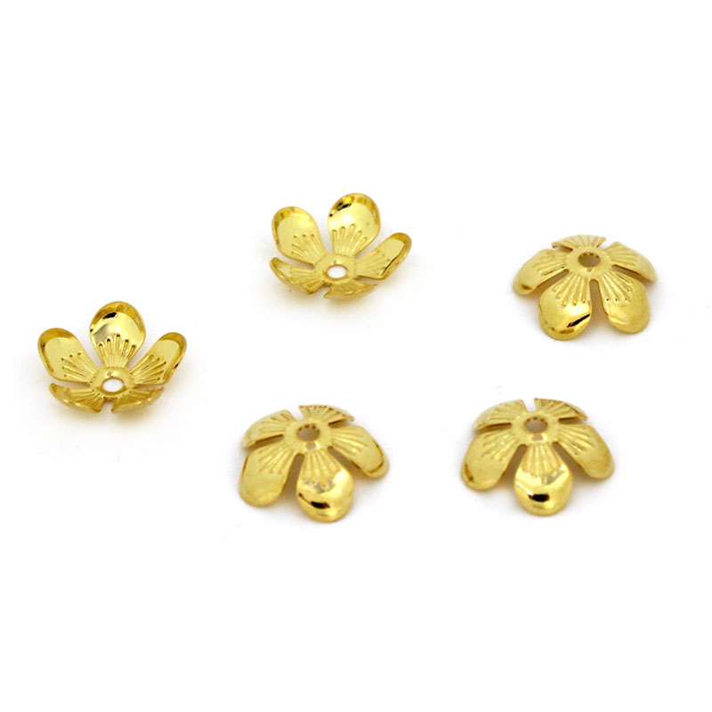 50 個 11 ミリメートルステンレス鋼フラワービーズキャッ - Bead Cap Flower のレビューと価格
