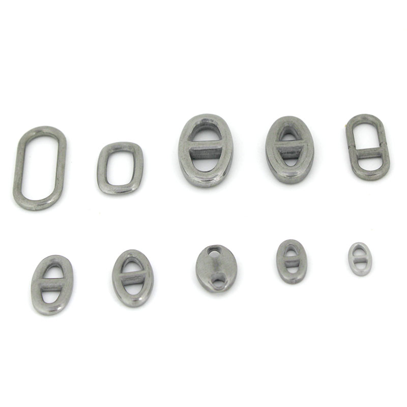 10 個のステンレス鋼の二重穴楕円形コネクタチャームジュエリ - Jewelry Making Charms のレビューと価格