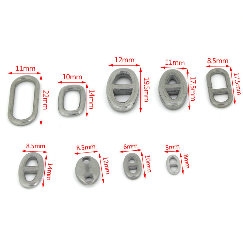 10 個のステンレス鋼の二重穴楕円形コネクタチャームジュエリ - Jewelry Making Charms のレビューと価格