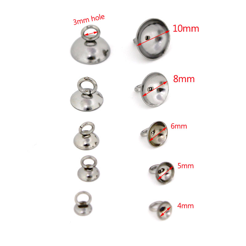 20個入り 4/5/6/8/10mm ステンレス製ビーズエン - Jewelry Making Charms のレビューと価格
